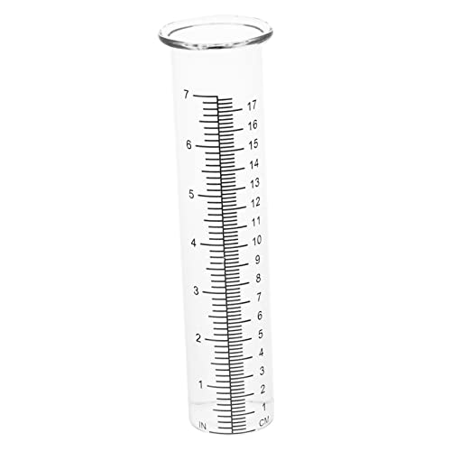 Totority Regenmesser mit Hochauflösender Messglas Praktischer Regenmesser für Das Tägliche und Die Klimaforschung von Totority