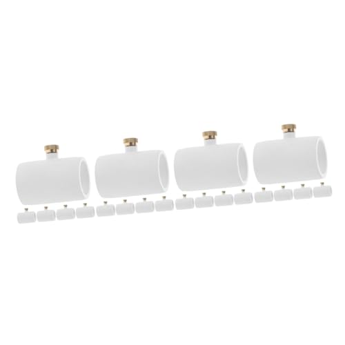 Totority 4 Sätze PVC- Mit Messing-zerstäuberdüse Emitter Nebel Im Freien Beschlagen Herr Sprühdüse Für Schlauch Sprühwischer PVC-rohrdüse Weiß 5 Stücke * 4 von Totority