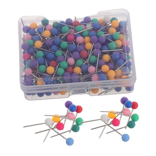 Totority 4 Stück Farb Nadel Schneidernadel Stickerei Ansteckblume Nietstifte Für Die Schmuckherstellung Pin-Dekoration Lokalisieren DIY Nähen Positionierstift Produkt Fälschung Decke Abs von Totority