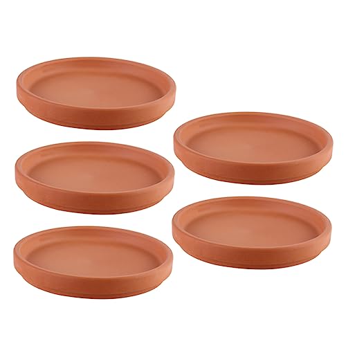 Totority 5 Stück Teiliges Terracotta Untersetzer für Blumentöpfe wasserdichte Pflanztopf Unterlagen für und Außenbereich Schützend und rutschfest Totority 5 Stück Teiliges Terracotta Untersetzer für Blumentöpfe wasserdichte Pflanztopf Unterlagen für und Außenbereich Schützend und rutschfest von Totority