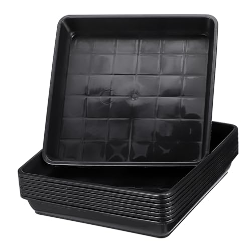 Totority 8 Stück Teiliges Kunststoff Blumentopf Tablett Rechteckige Bonsai Untersetzer Robuste Töpfe für Garten und Wohnung Innendurchmesser Totority 8 Stück Teiliges Kunststoff Blumentopf Tablett Rechteckige Bonsai Untersetzer Robuste Töpfe für Garten und Wohnung Innendurchmesser von Totority