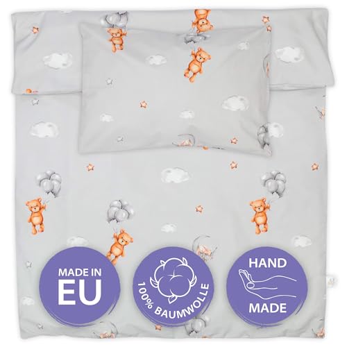 Kinderbettwäsche Baby Bettwäsche 100x135 cm aus Baumwolle - Kinder Set von Duvet Cover 100 x 135 und Kissenbezug 40x60 cm Junge und mädchen babybettwäsche bettbezug für Kleinkind Oeko-Tex Kinderbettwäsche Baby Bettwäsche 100x135 cm aus Baumwolle - Kinder Set von Duvet Cover 100 x 135 und Kissenbezug 40x60 cm Junge und mädchen babybettwäsche bettbezug für Kleinkind Oeko-Tex von Totsy Baby