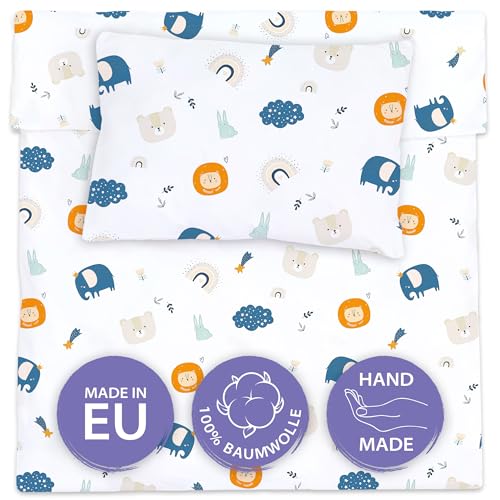 Kinderbettwäsche Baby Bettwäsche 90x120 cm aus Baumwolle - Kinder Set von Duvet Cover 90 x 120 und Kissenbezug 40x60 cm Junge und mädchen babybettwäsche bettbezug für Kleinkind Oeko-Tex Kinderbettwäsche Baby Bettwäsche 90x120 cm aus Baumwolle - Kinder Set von Duvet Cover 90 x 120 und Kissenbezug 40x60 cm Junge und mädchen babybettwäsche bettbezug für Kleinkind Oeko-Tex von Totsy Baby