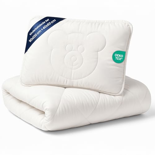 Baby Bettdecke und Kissen Kinderdecke 90x120 cm - Kinderbettdecke Kinder Bettdecken Set und Decke für Kleinkind Babybett Mikrofaser Weiß Oeko-Tex-Zertifikat Baby Bettdecke und Kissen Kinderdecke 90x120 cm - Kinderbettdecke Kinder Bettdecken Set und Decke für Kleinkind Babybett Mikrofaser Weiß Oeko-Tex-Zertifikat von Totsy Baby