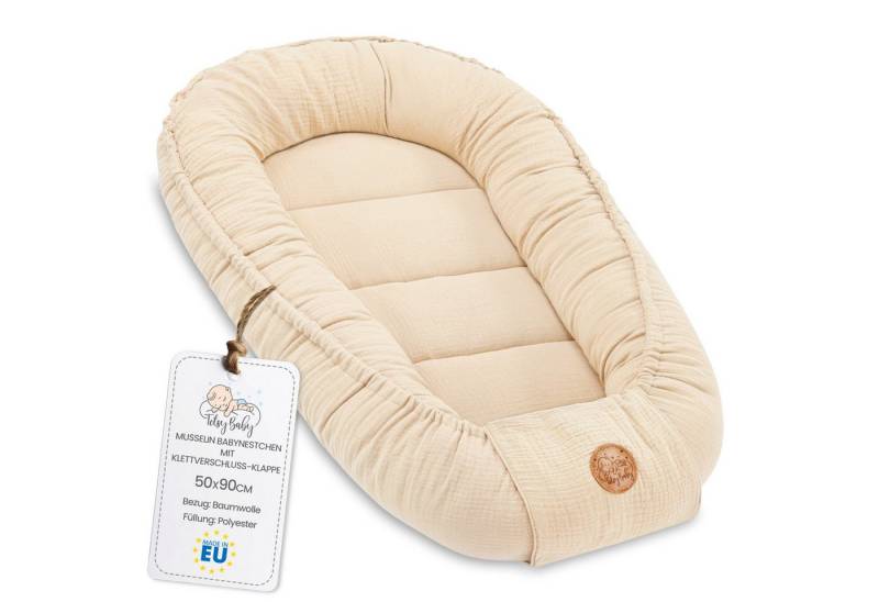Totsy Baby Kuschelnest Babynest Neugeborene Tragegriff 90 x 50 cm Tragbar Kinder Kuschelnest von Totsy Baby