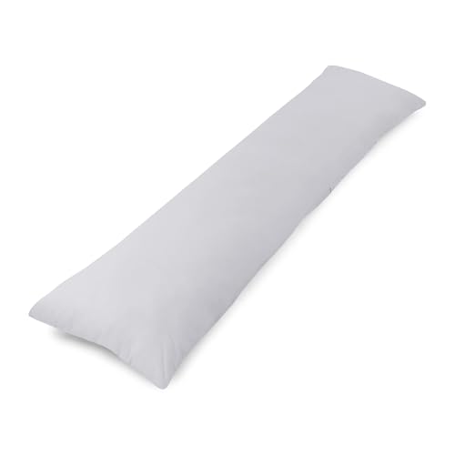 Seitenschläferkissen inkl. Füllung und Bezug: 145 x 40 cm, Stillkissen, Schwangerschaftskissen, Lagerungskissen Baby und Erwachsene, Pregnancy Pillow Grau von Totsy Baby