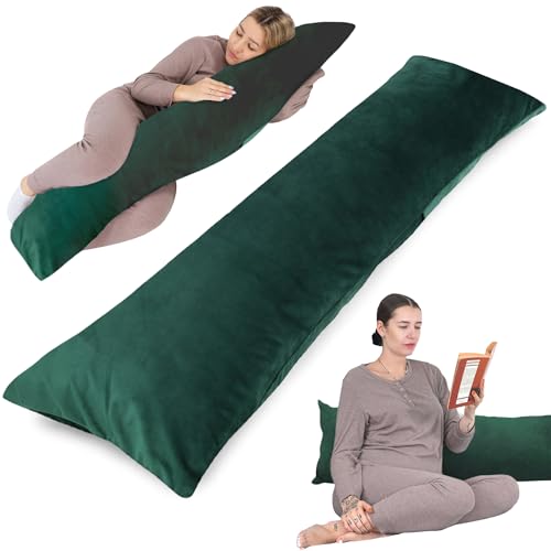 Seitenschläferkissen Schwangerschaftskissen Stillkissen 40 x 145 cm mit bezug Lagerungskissen, Kissen für Frauen und Seitenschläfer, Baby Pregnancy Pillow XXL 40x145 von Totsy Baby