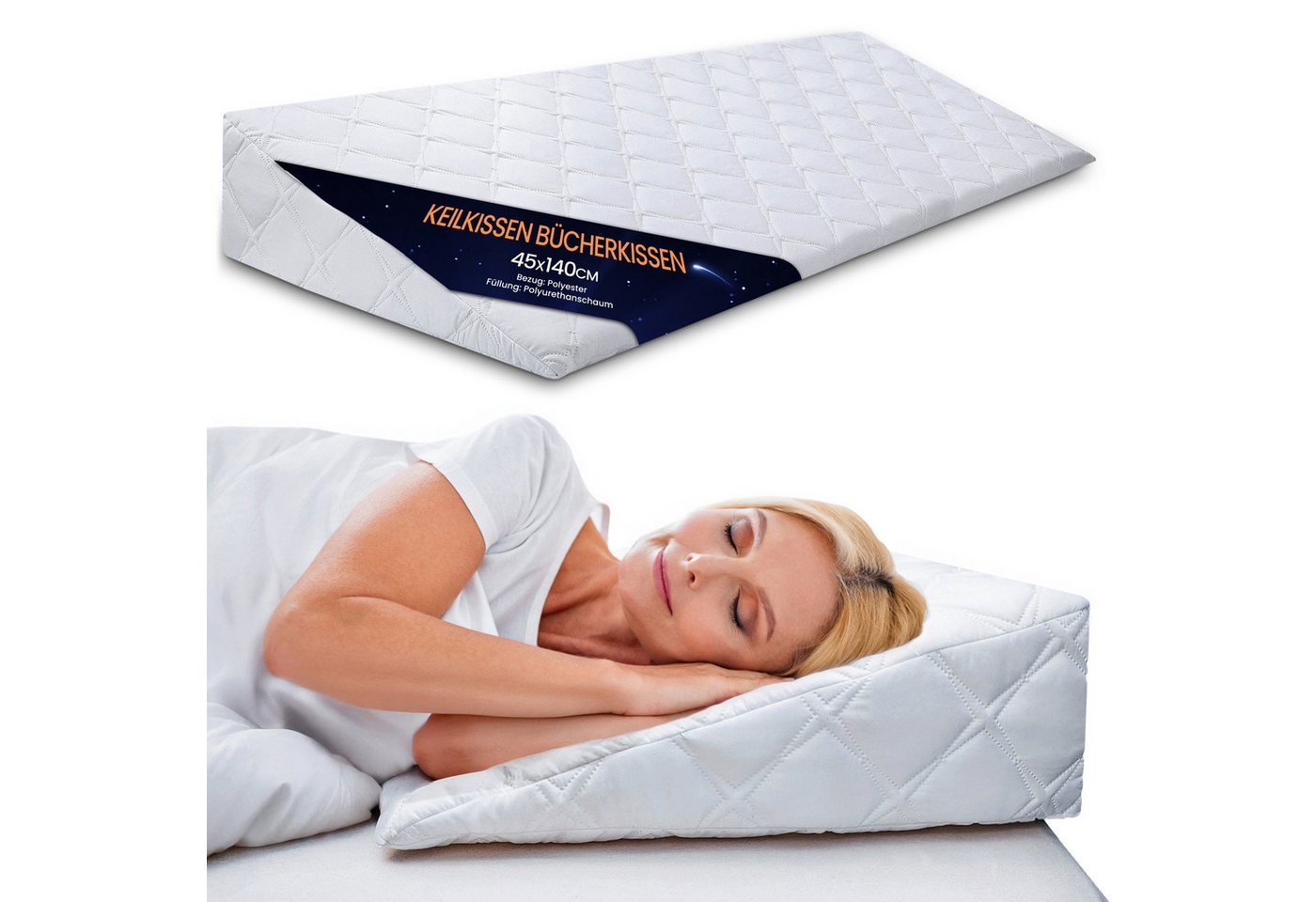 Totsy Baby Sofakissen Keilkissen bett und sofa kopfteil rückenkissen 45x140 cm von Totsy Baby