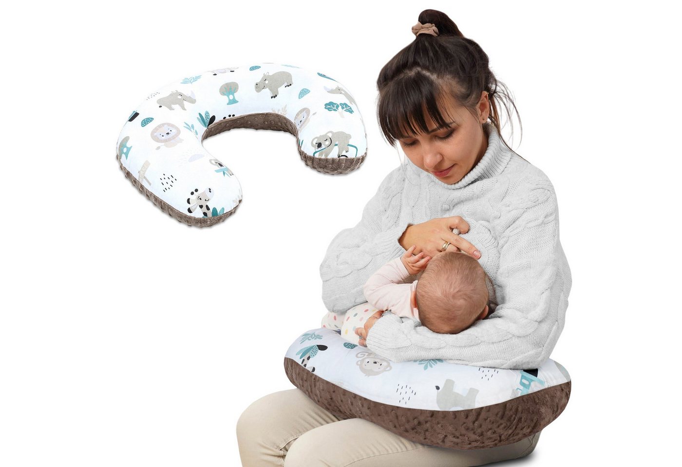 Totsy Baby Stillkissen Stillkissen klein Minky 130 x 45 cm - Stillhörnchen kleines Still Totsy Baby Stillkissen Stillkissen klein Minky 130 x 45 cm - Stillhörnchen kleines Still von Totsy Baby