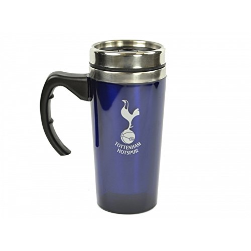 Tottenham Hotspur FC Offizielles FC Fußballwappen-Reisebecher, Aluminium, Einheitsgröße, Marineblau von Tottenham Hotspur