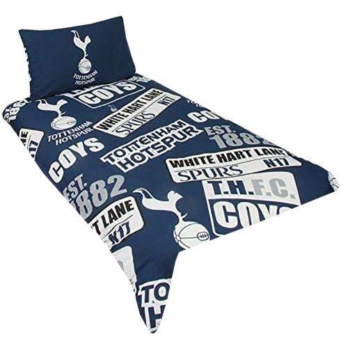 Tottenham Hotspur F.C. Bettwäsche-Set für Einzelbett, offizielles Lizenzprodukt von Tottenham Hotspur