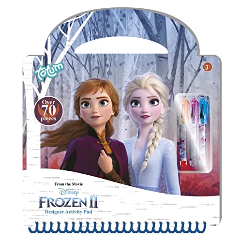 Totum Frozen Junior Drawing Book, 23 cm, Papier, Blau, 30 Stück von Totum