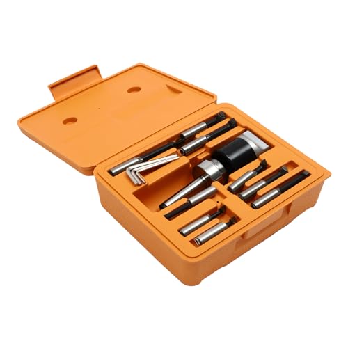 TouSuaRSi Metrisch Bohrkopf Set Acciaio Bohrstangen CNC Fräsmaschine Metall Bohrstange Bohrstange Bohrwerkzeug Tragbares Bohrkopfkopf Kit Set für Fräs- und Bohrmaschinen von TouSuaRSi