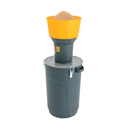 Elektrische Getreidemühle 1300W Schrottmühle Mühle Maschine 400kg/h mit 5-Schleifsiebe für Getreide Mais Weizen Futterherstellung (60L) von TouTToNG