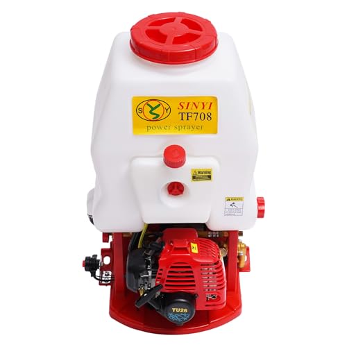 TouTToNG Benzin Drucksprüher Motorsprüher Rückensprühgerät, 20L Hochdruckpumpe Landwirtschaftlich Unkrautspritze 8500 R/min Düngerspritze für Pflanzenschutz kleinen Garten von TouTToNG