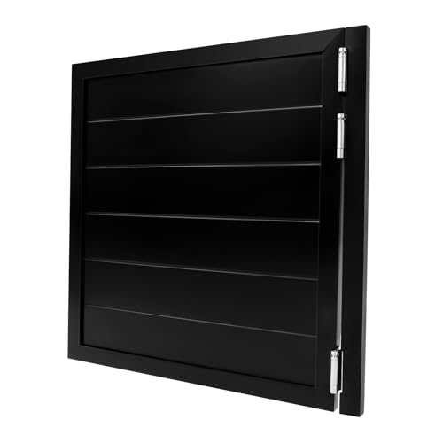 TouTToNG Schwingtüren Massivholz Schwingen 90 * 90cm Einzelstangen Pendeltür für Verandaeingang, Speisekammer (Schwarz) von TouTToNG