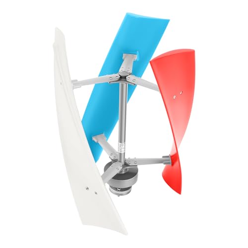 Windturbine Vertikalachsen Windgenerator 3-Blatt 400W 300 U/min 24V Windrad Generator Windturbinengenerator mit Steuerung von TouTToNG