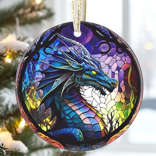 3,5 Zoll Keramik Weihnachtsbaum Ornament Drache Weihnachten Ornamente Erbstück Andenken Geschenk Austausch Geschenkidee Kugel Geschenk 3,5 Zoll Keramik Weihnachtsbaum Ornament Drache Weihnachten Ornamente Erbstück Andenken Geschenk Austausch Geschenkidee Kugel Geschenk von Touber