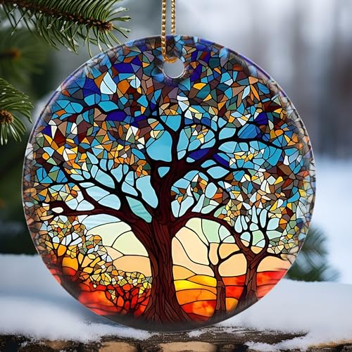 Touber Baum des Lebens 2023 Ornament, 2023 Weihnachtsdekoration, Urlaubsgeschenkidee, Erbstück-Andenken, runde Keramik, Kugel-Geschenk, Baum des Lebens Touber Baum des Lebens 2023 Ornament, 2023 Weihnachtsdekoration, Urlaubsgeschenkidee, Erbstück-Andenken, runde Keramik, Kugel-Geschenk, Baum des Lebens von Touber