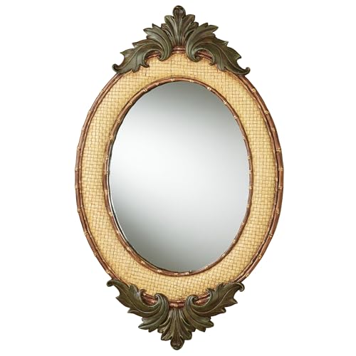 Touch of Class Bamboo Exotics Wandspiegel, oval, Natur von Touch of Class