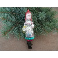 Süßes Fabelhaftes Rotkäppchen. Für Gute Laune. Vintage Weihnachtsbaum Glas Ornament von TouchTheOld