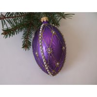 Weihnachts Faberge Ei. Handgemachte Weihnachtskugel. Tolle Glas Christbaum Dekoration Weihnachts Faberge Ei. Handgemachte Weihnachtskugel. Tolle Glas Christbaum Dekoration von TouchTheOld