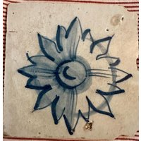 Handbemalte Vintage Keramik Fliesen Repliken 6x6 Zoll 3 Arten von TouchingBlue