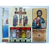 Holy Land Set - Heiliges Feuer Kerze Holzkreuz Ikone Öl Weihrauch Weihwasserboden Und Besonderes Geschenk Aus Dem Heiligen Holy Land Set - Heiliges Feuer Kerze Holzkreuz Ikone Öl Weihrauch Weihwasserboden Und Besonderes Geschenk Aus Dem Heiligen von TouchofHeavens