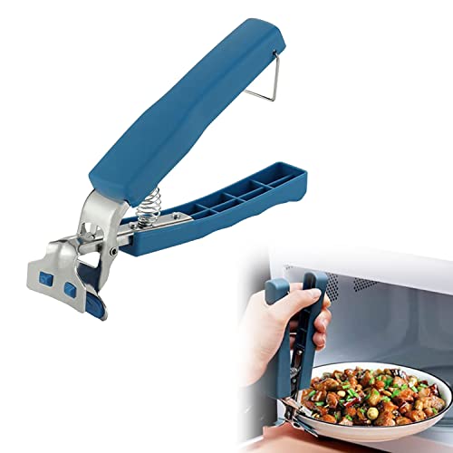 Retriever Zange, Anti-hot Dish Gripper, Edelstahl Retriever Zange, Anti-Hot Rutschfeste Greifer, Küche Gripper für Moving Hot Plate Schalen Tray Disc Instant Topf Mikrowelle von Toulifly