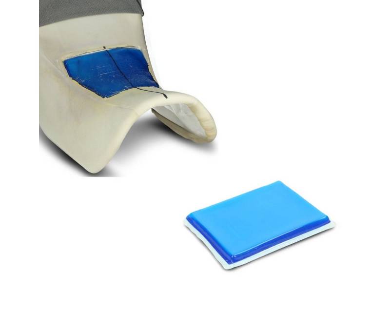 Tourtecs Sitzbank 2x Gel-Pad Einbaukissen XL für Motorrad-Sitzbank 25x20x1,5 cm Spar-Set von Tourtecs