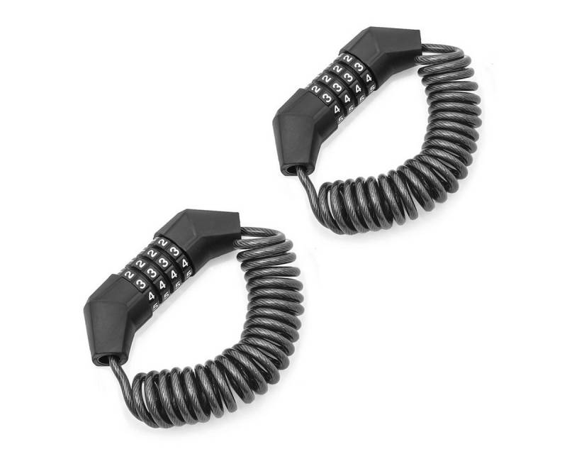 Tourtecs Sitzbank 2x Helmschloss Motorrad HS1 # Zahlenschloss schwarz Spar-Set von Tourtecs