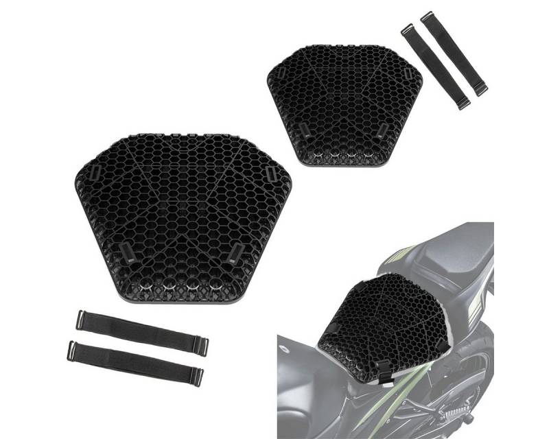 Tourtecs Sitzbank 2x Motorrad Gelkissen # AC2 TPE Gel L Komfort Sitzkissen schwarz Spar- von Tourtecs