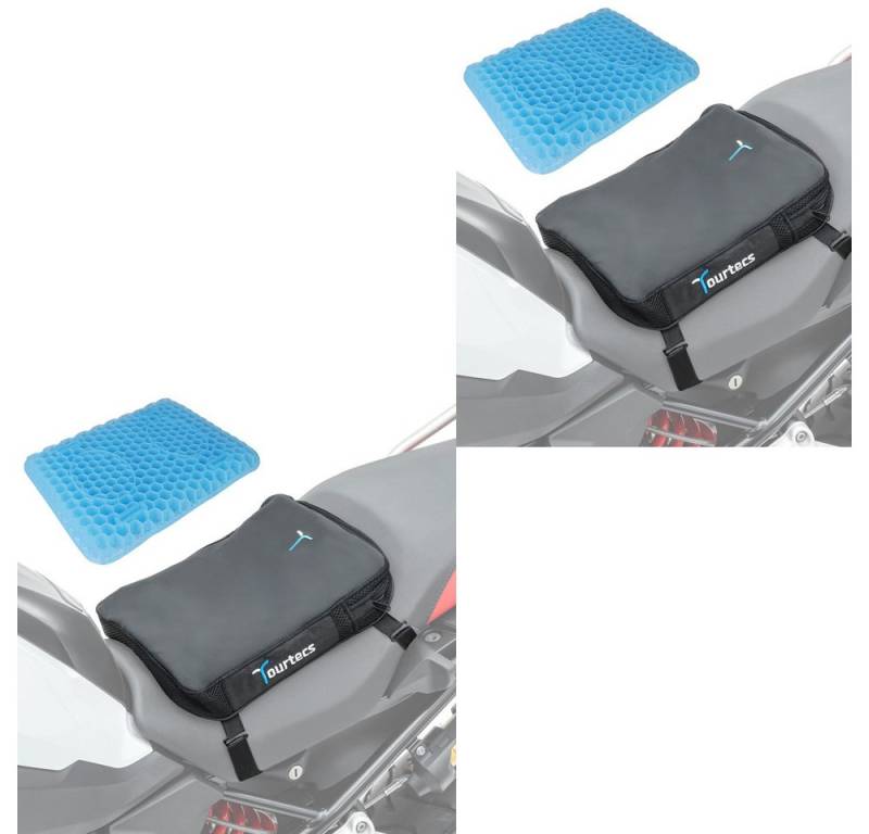 Tourtecs Sitzbank 2x Motorrad Sitzkissen Gel TPE / Gelkissen # S Sitzbank von Tourtecs
