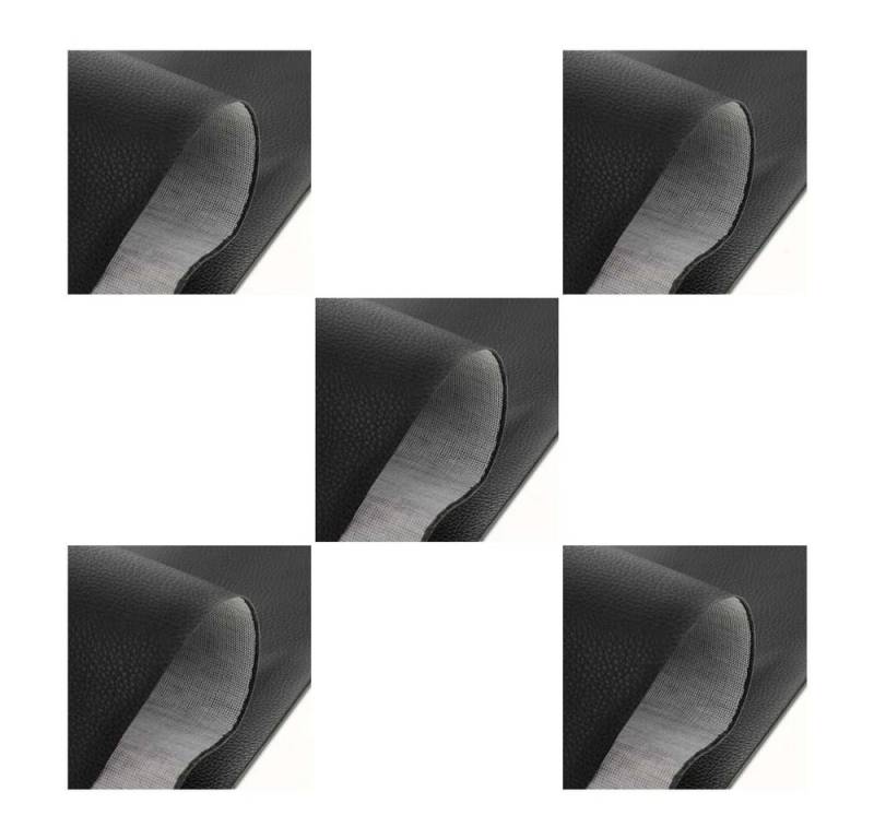 Tourtecs Sitzbank 5er-Set Motorrad Sitzbank-Bezug # in Leder-Optik Matt schwarz von Tourtecs