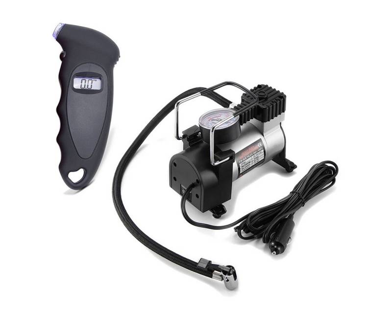 Tourtecs Sitzbank Reifendruckprüfer RM1 3V Set + Kompressor KM2 # digital kabelgebunden von Tourtecs