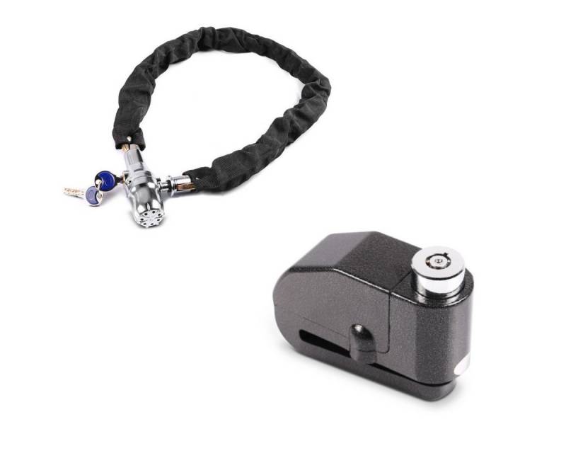 Tourtecs Sitzbank Set Alarm Kettenschloss + Bremsscheibenschloss S1 von Tourtecs