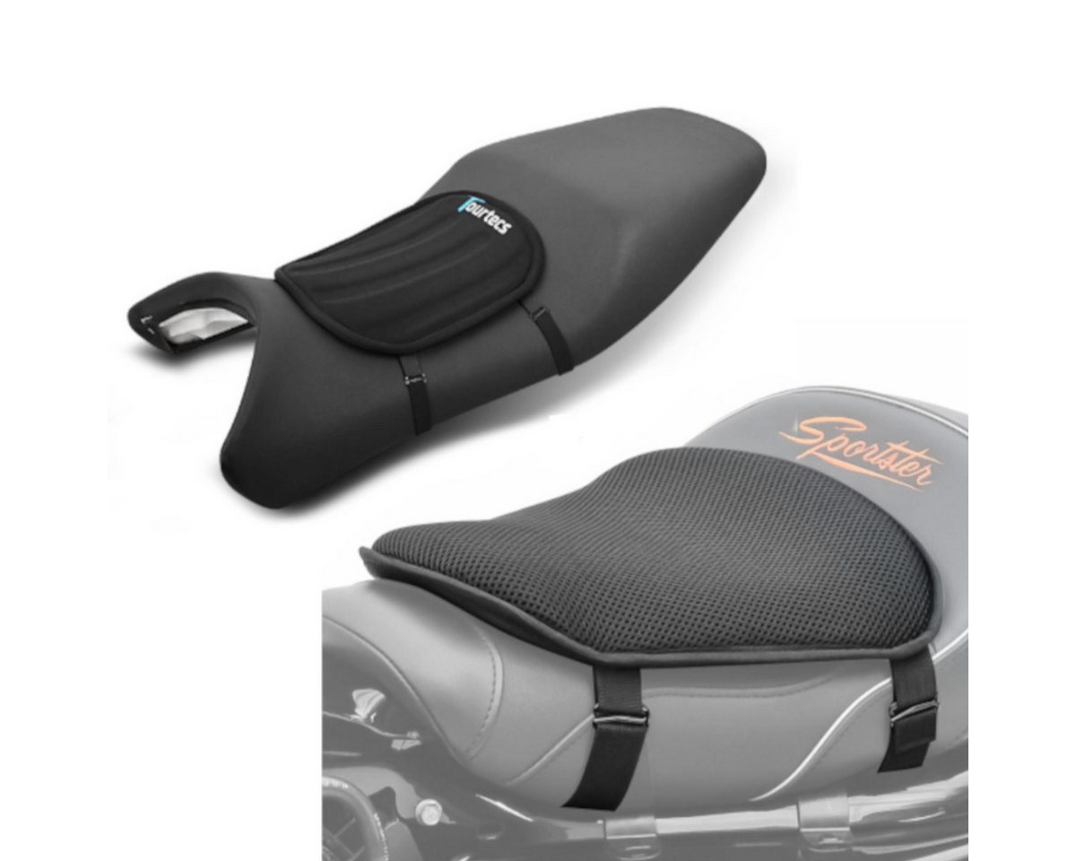 Tourtecs Sitzbank Set Gel Sitzkissen + Gel Sitzkissen S7 von Tourtecs