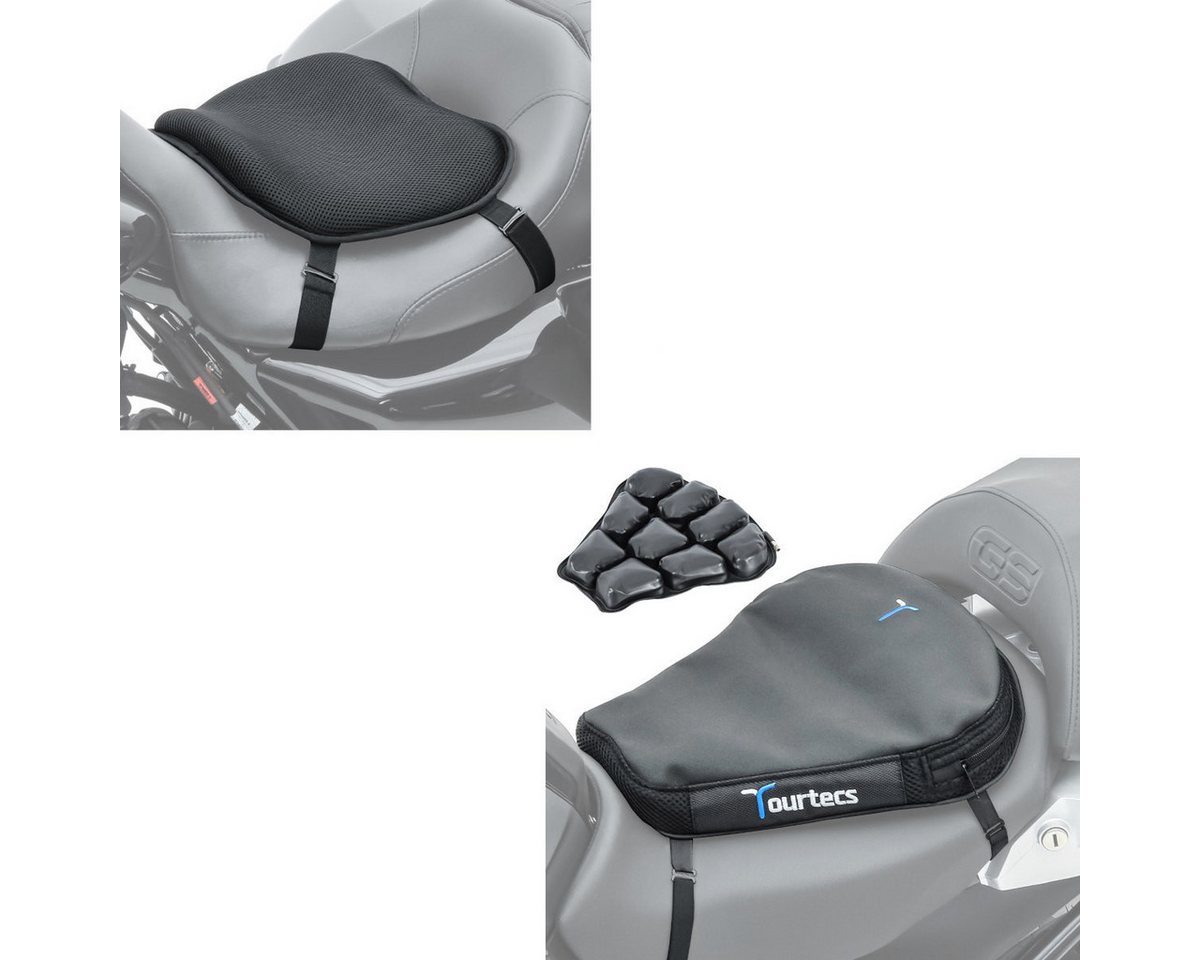 Tourtecs Sitzbank Set Luftkissen + Gel Sitzkissen S9 von Tourtecs