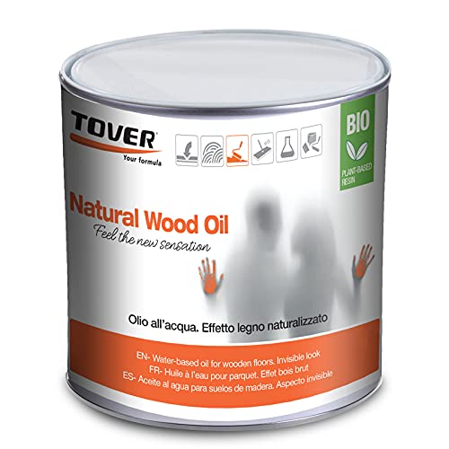 Tover Natural Wood Oil 1 l | Wasseröl für Parkett - unsichtbar von Tover