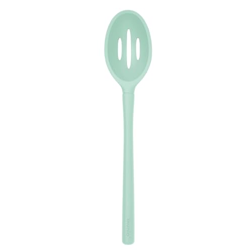 Tovolo Flex-Core Antihaft-Silikon-Schlitzlöffel zum Schöpfen und Servieren – hitzebeständig, spülmaschinenfest & BPA-frei – Aqua von Tovolo
