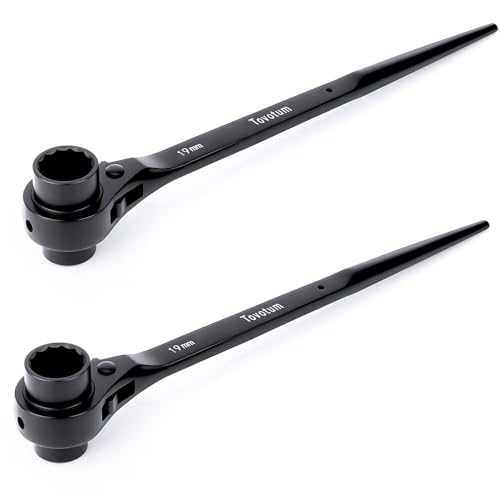 Tovotum Doppelend-Steckschlüssel, 17 mm x 19 mm, 12-kant, Schwarz, 2 Stück Tovotum Doppelend-Steckschlüssel, 17 mm x 19 mm, 12-kant, Schwarz, 2 Stück von Tovotum