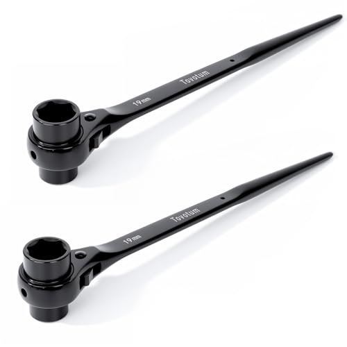 Tovotum Doppelend-Steckschlüssel, 17 mm x 19 mm, 6-Punkt, Schwarz, 2 Stück Tovotum Doppelend-Steckschlüssel, 17 mm x 19 mm, 6-Punkt, Schwarz, 2 Stück von Tovotum