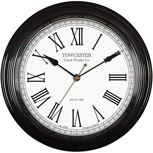 Acctim 26703 Redbourn Wanduhr, Schwarz von Towcester Clock Works Co.