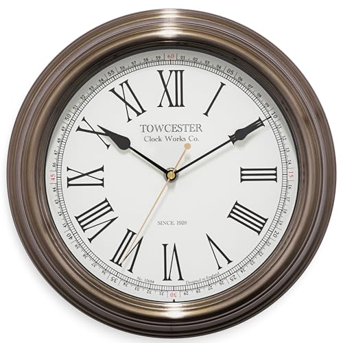 Towcester Clock Works Co. Acctim 26708 Redbourn Wanduhr, Gold von Acctim