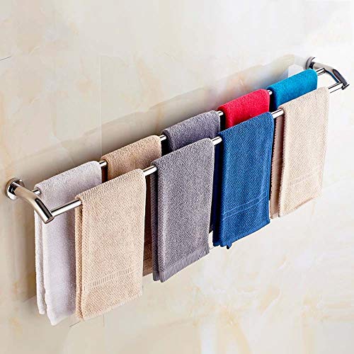 30-120CM doppelte Stab Handtuchhalter / 304 Edelstahl doppelte Handtuchhalter/Rack/Handtuch bar/Küche Zubehör (größe : 120cm) von Towel bar