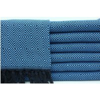 Hellblaues Handtuch, Strandtuch, Handgefertigtes Handtuch, Handgefertigtes Handtuch, Einweihungstuch, Spa-Handtuch, Einweihungsgeschenk von TowelMaster