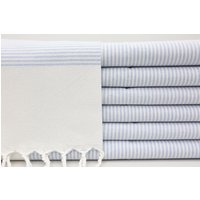 Hochzeit Geschenk Handtuch, Handtuch Türkisch Gestreift, Handtuch Gestreift, 18''x40'', Hochzeit Geschenk, Türkisch Peshkir Handtuch, Hellblau von TowelMaster