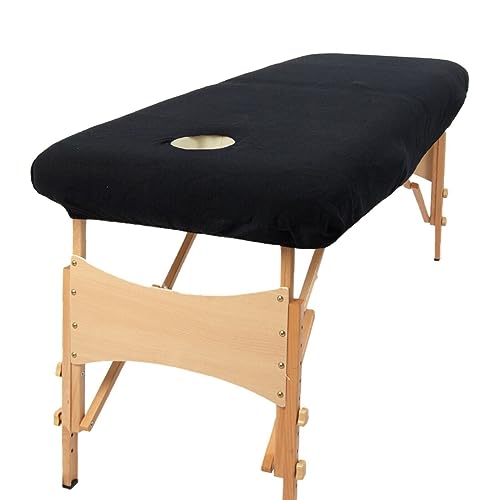 Klassischer Bezug für Massageliege, „Aztex“von TowelsRus, mit Gesichts-Aussparung, schwarz Klassischer Bezug für Massageliege, „Aztex“von TowelsRus, mit Gesichts-Aussparung, schwarz von aztex