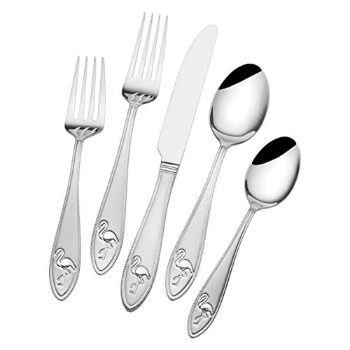 Towle Living 5225316 Flamingo Besteck-Set, Edelstahl von Towle Living