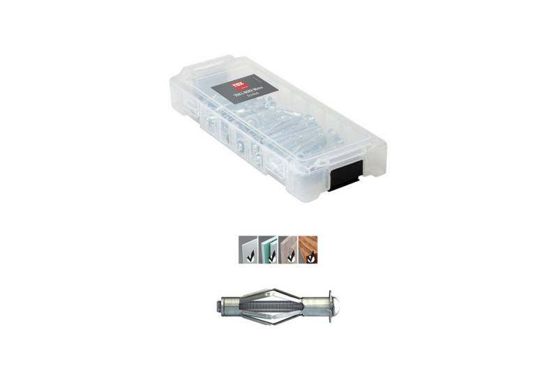 Tox Metall-Hohlraumdübel TOX L-Boxx Micro Acrobat, 34-teilig von Tox